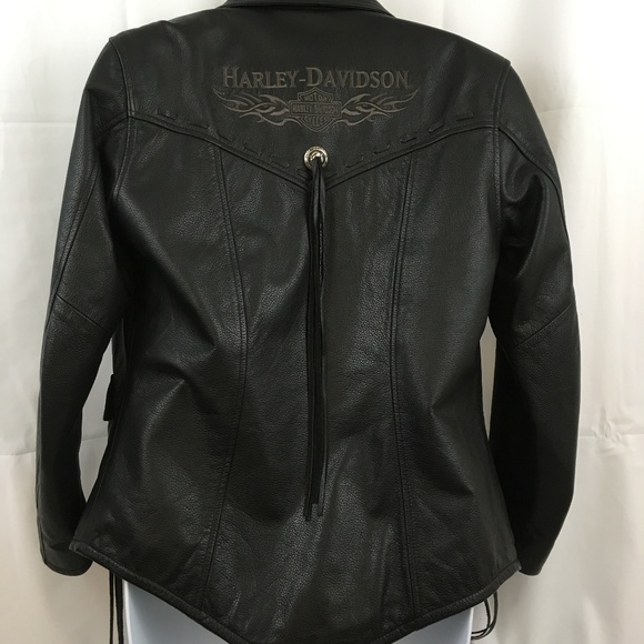 Harley-Davidson Jackets & Blazers - Womans Harley Davidson Leather Riding Jacket sz XS